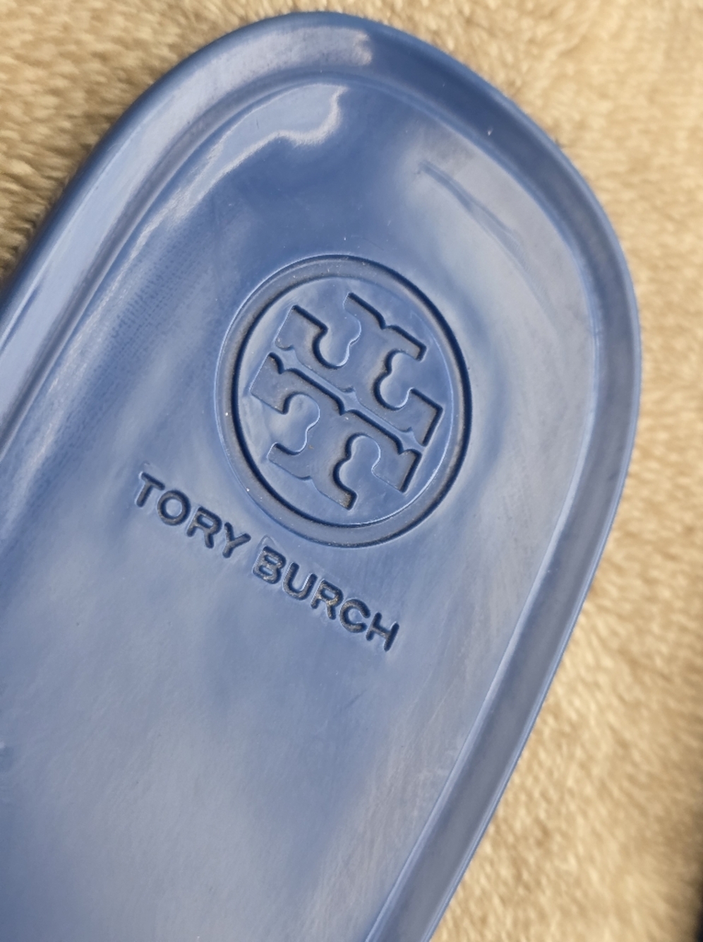 Tory Burch Mini Miller Jelly Thong Sandals Bondi Blue - Size 9 - Picture 2 of 4